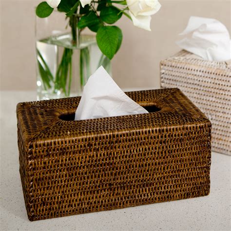 wicker Kleenex box cover